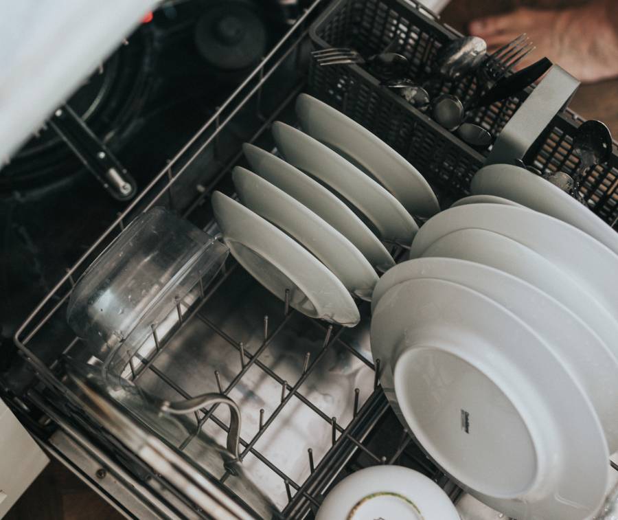 Why does my new dishwasher smell 